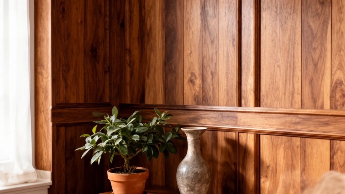 boazeria ścienna drewniana