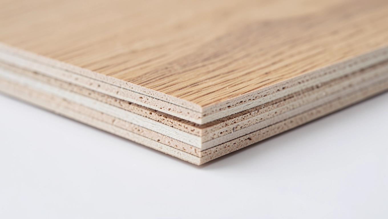 Budowa paneli fornirowanych dąb do łazienek