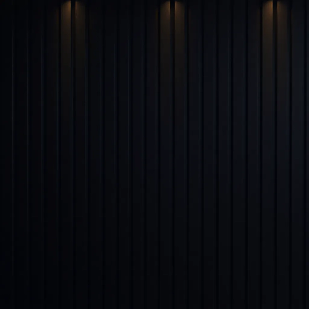 Czarne lamele z ledami