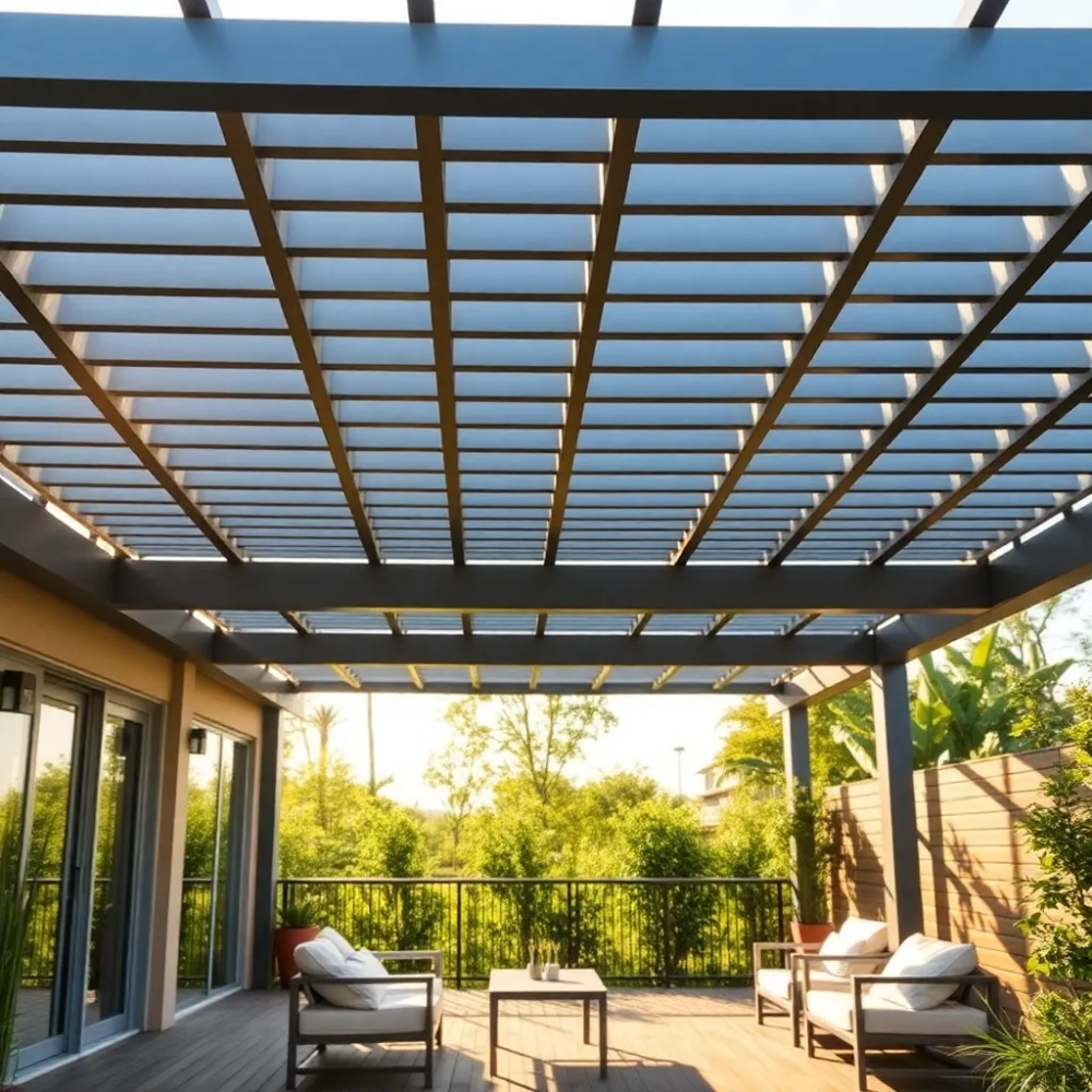 Dach lamelowy na taras