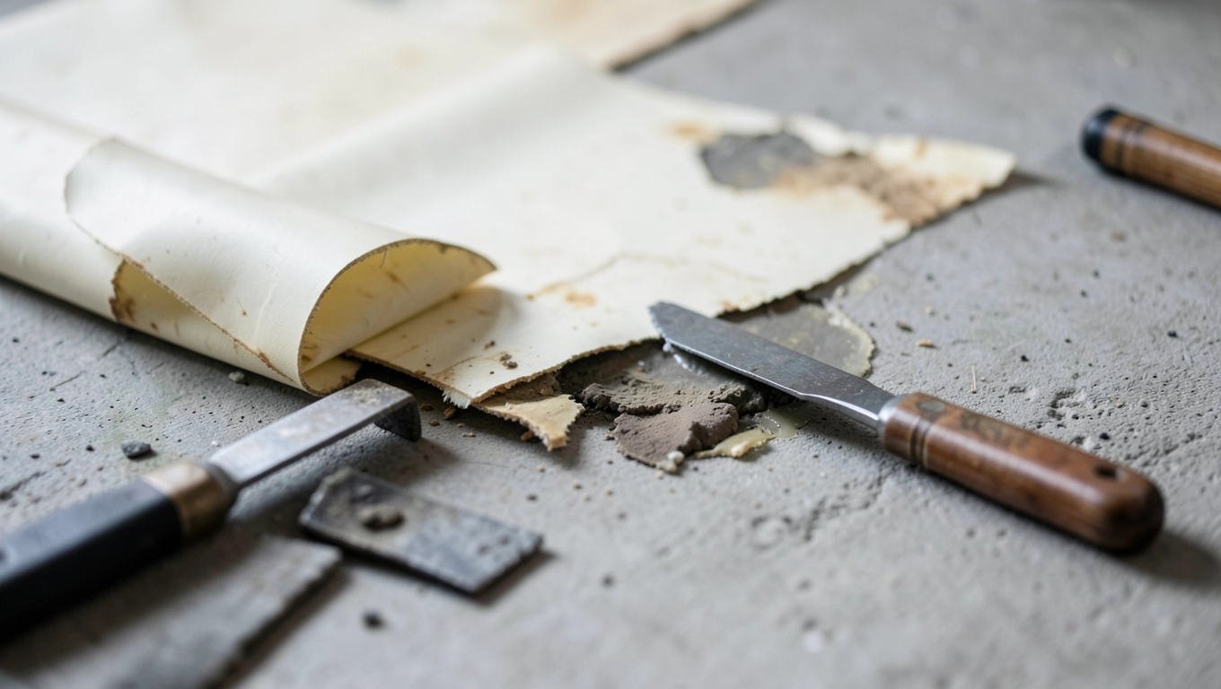 Demontaż starej wykładziny krok po kroku