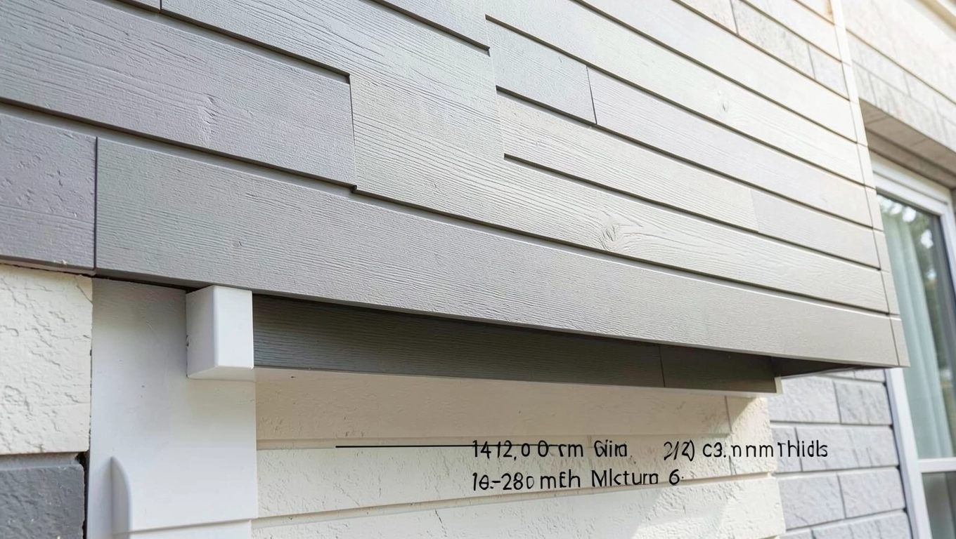 Długości boazerii elewacyjnej