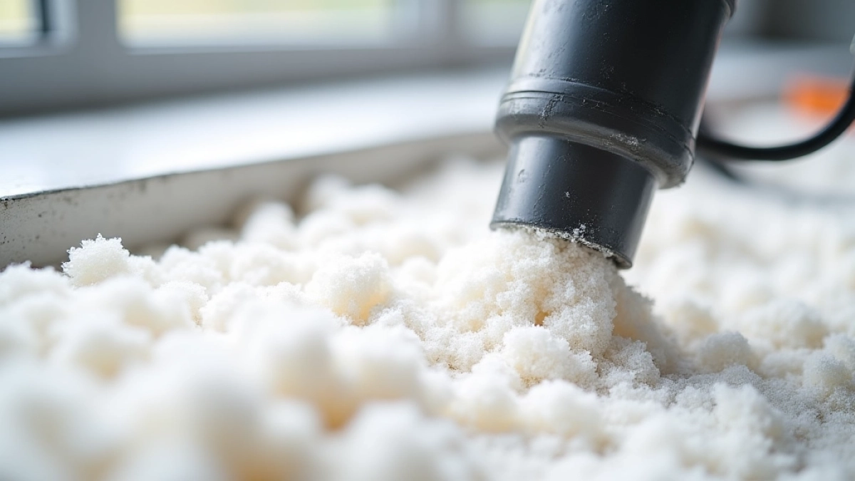 docieplenie stropodachu metodą wdmuchiwania granulatu