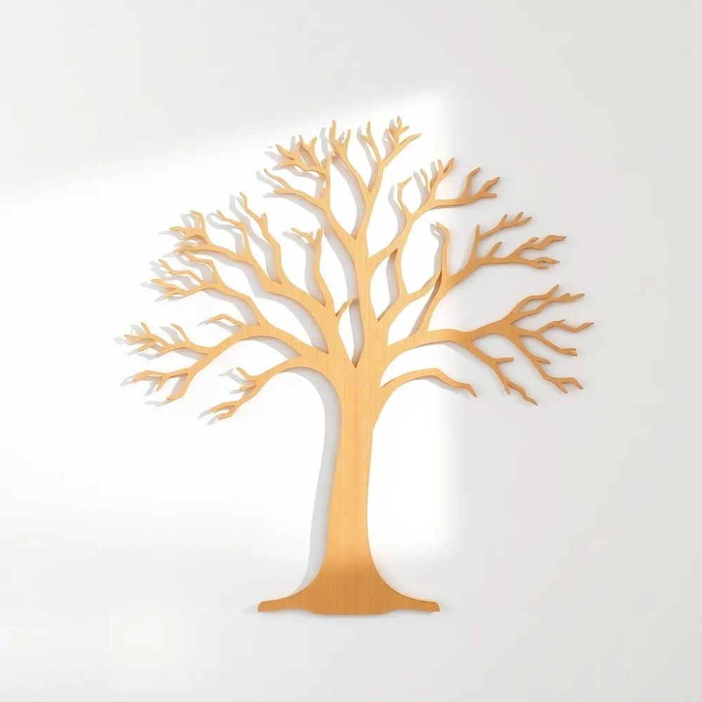 Drzewo ze sklejki na ścianę