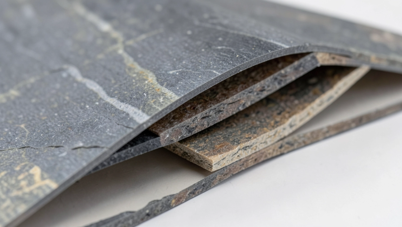 Elastyczny fornir z łupka i piaskowca