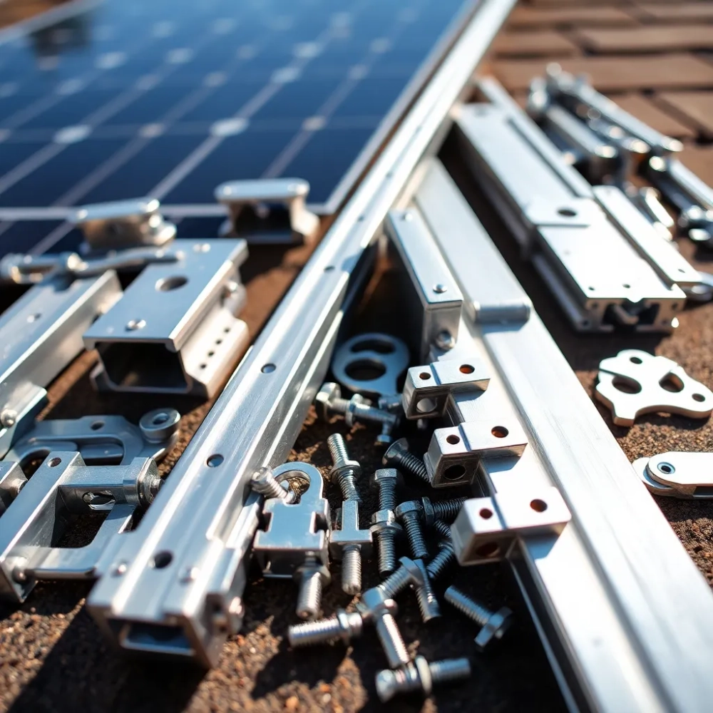 Elementy montażowe do paneli fotowoltaicznych