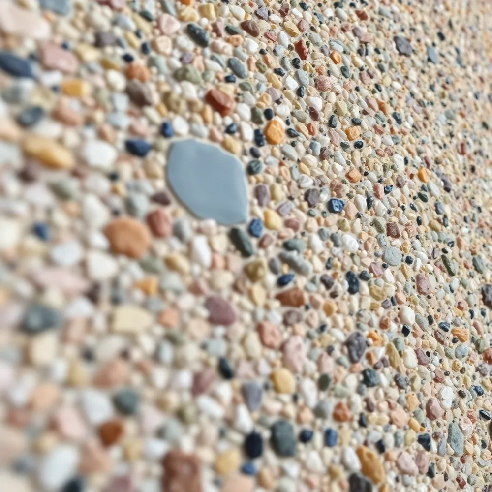 Elewacja z tynku mozaikowego