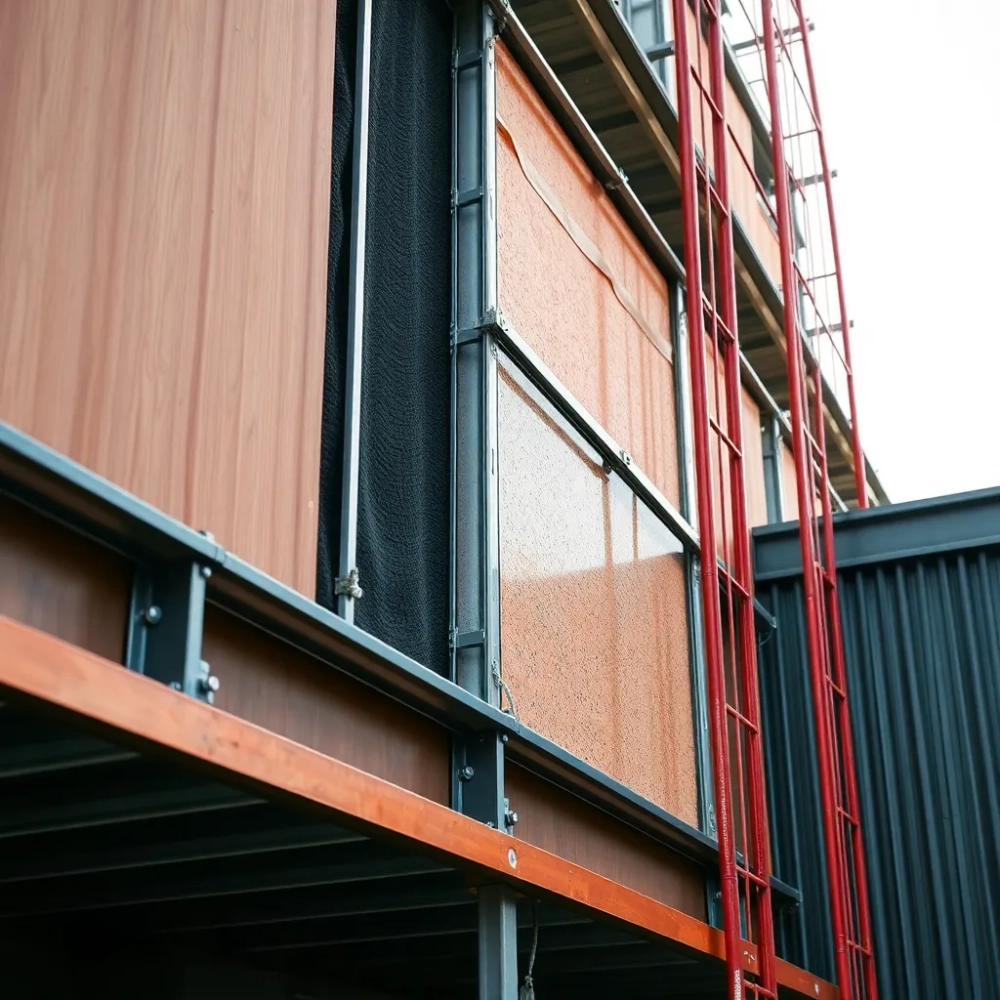 Elewacje wentylowane montaż