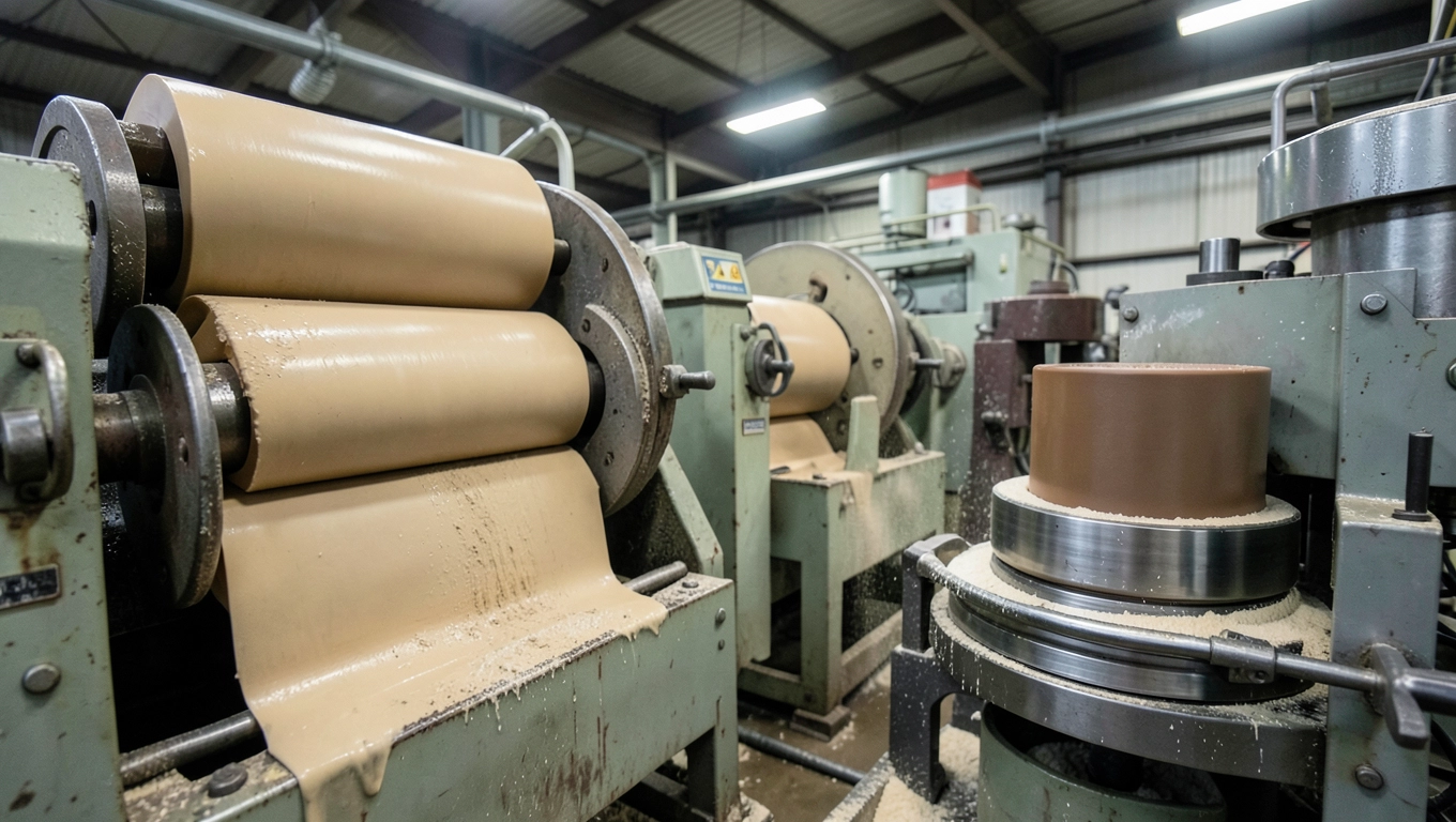 Etapy mieszania kauczuku SBR i NBR