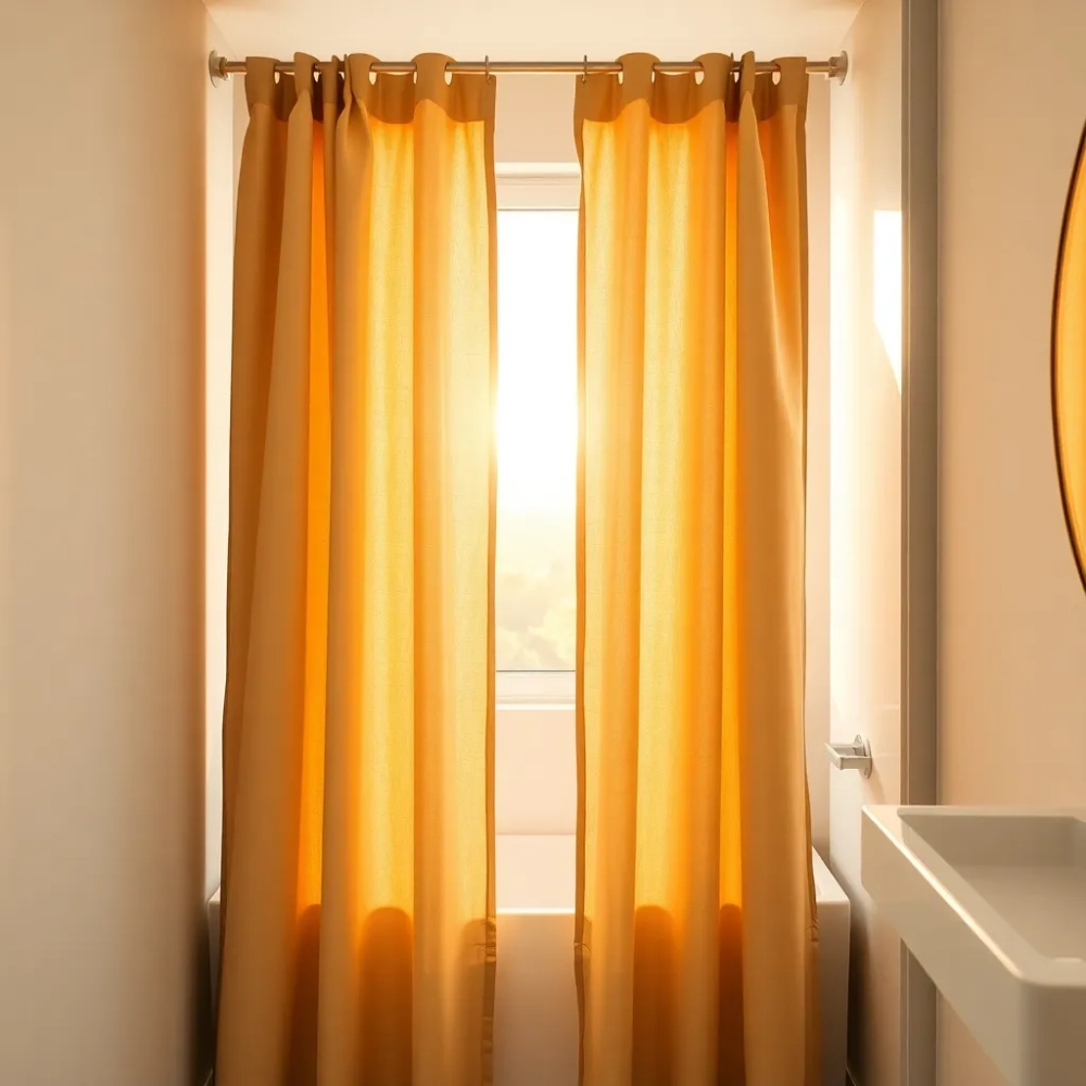 Firanka do łazienki panel