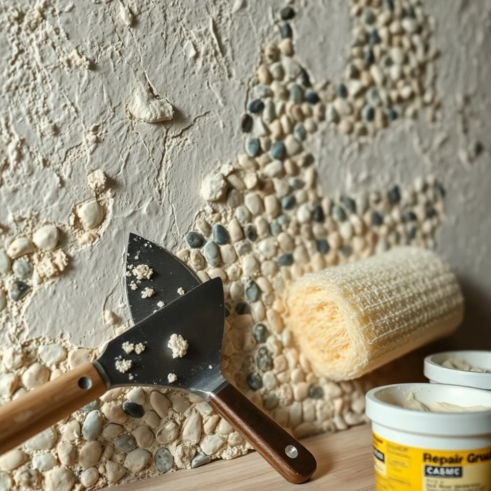 Jak poprawić Źle położony tynk mozaikowy