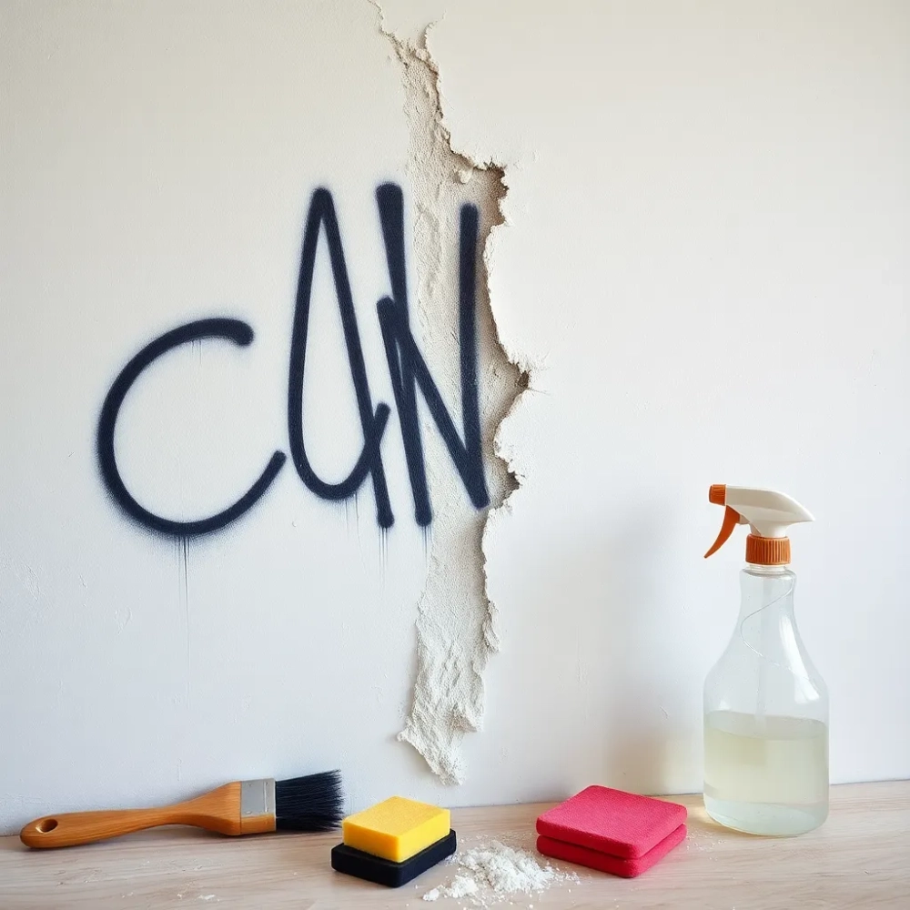 Jak usunąć graffiti z tynku