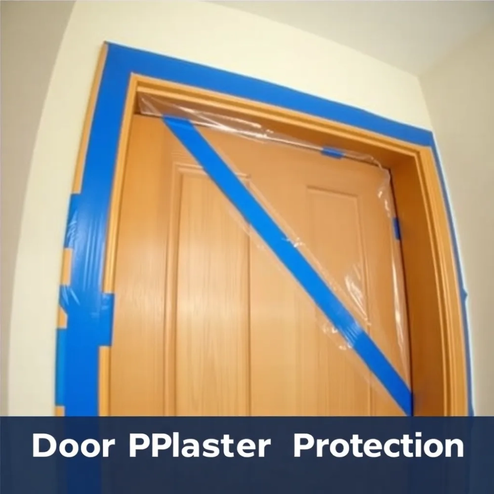 Jak zabezpieczyć drzwi przed tynkami