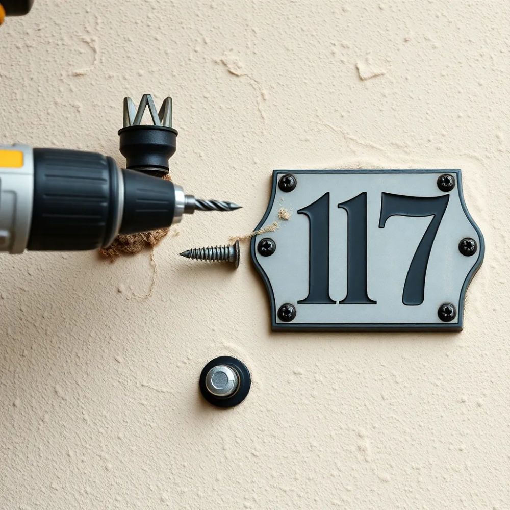 Jak zamontować numer domu na elewacji