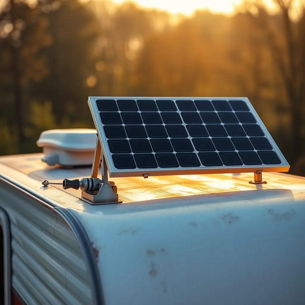 Jak zamontować panel fotowoltaiczny na przyczepie kempingowej