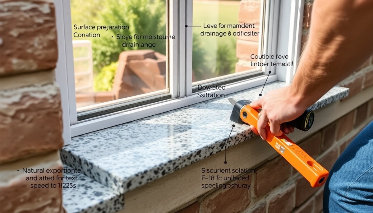 Jak zamontować parapet zewnętrzny granitowy