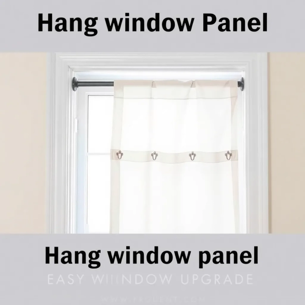 Jak zawiesić panel okienny