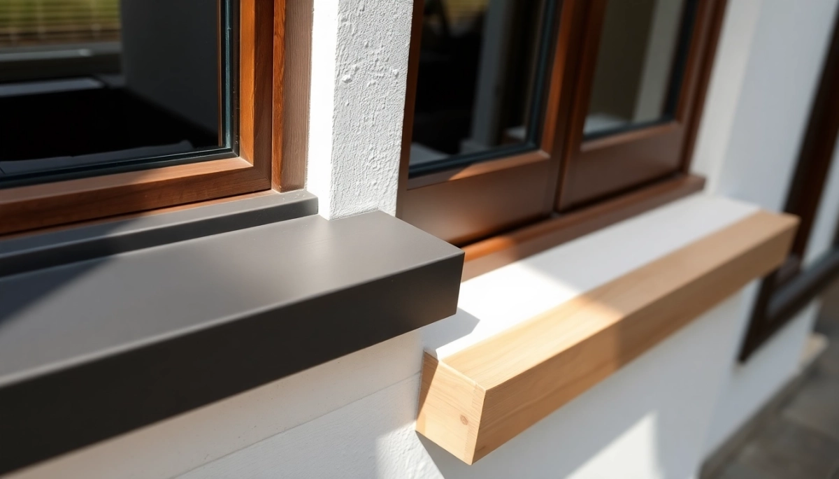 Jakie parapety zewnętrzne do brązowych okien