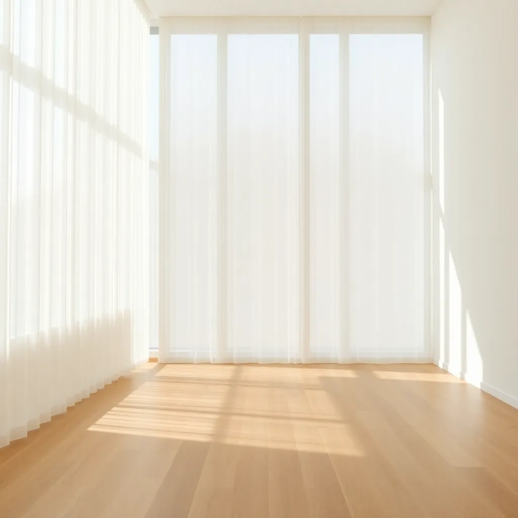 Jasne panele w salonie