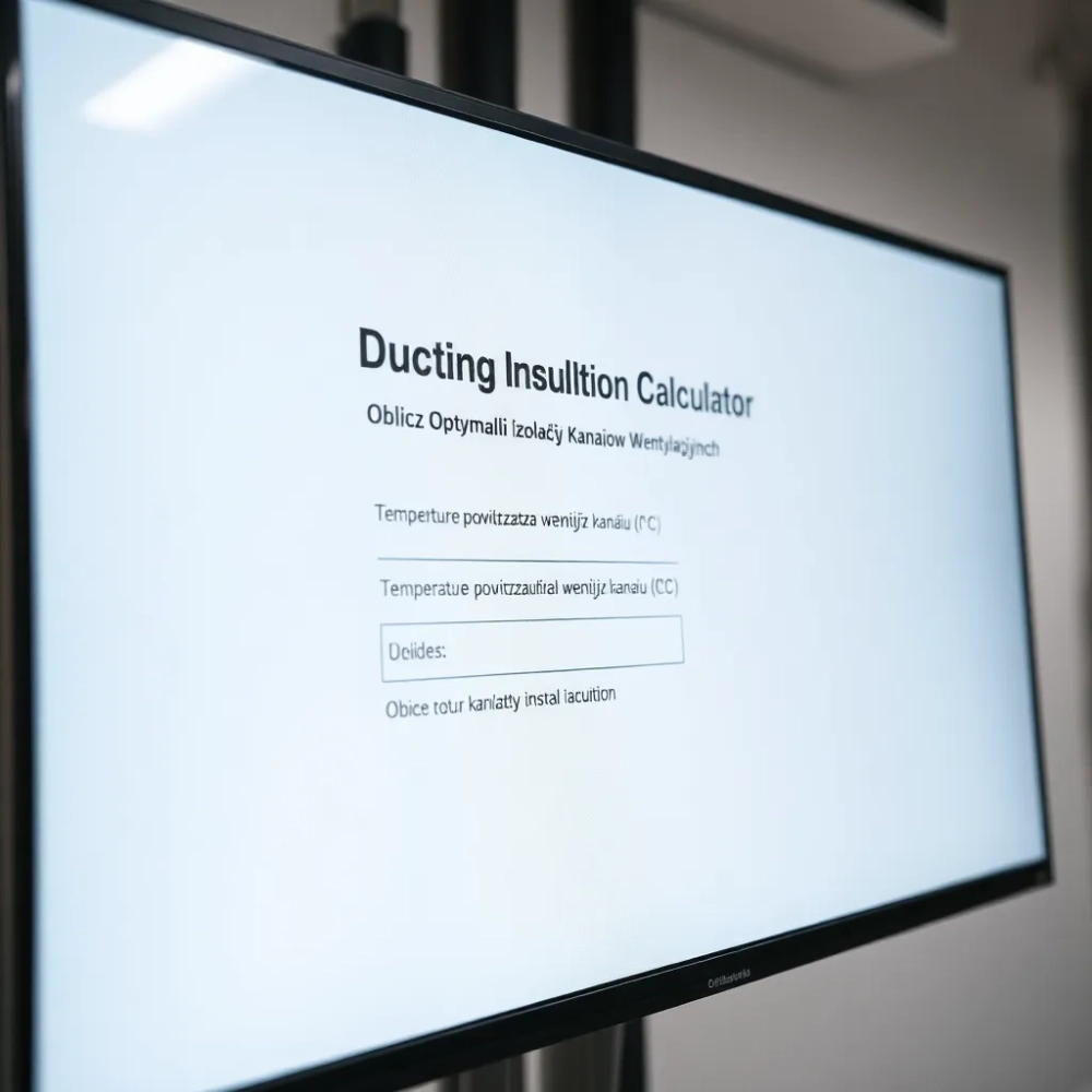 Kalkulator izolacji kanałów wentylacyjnych