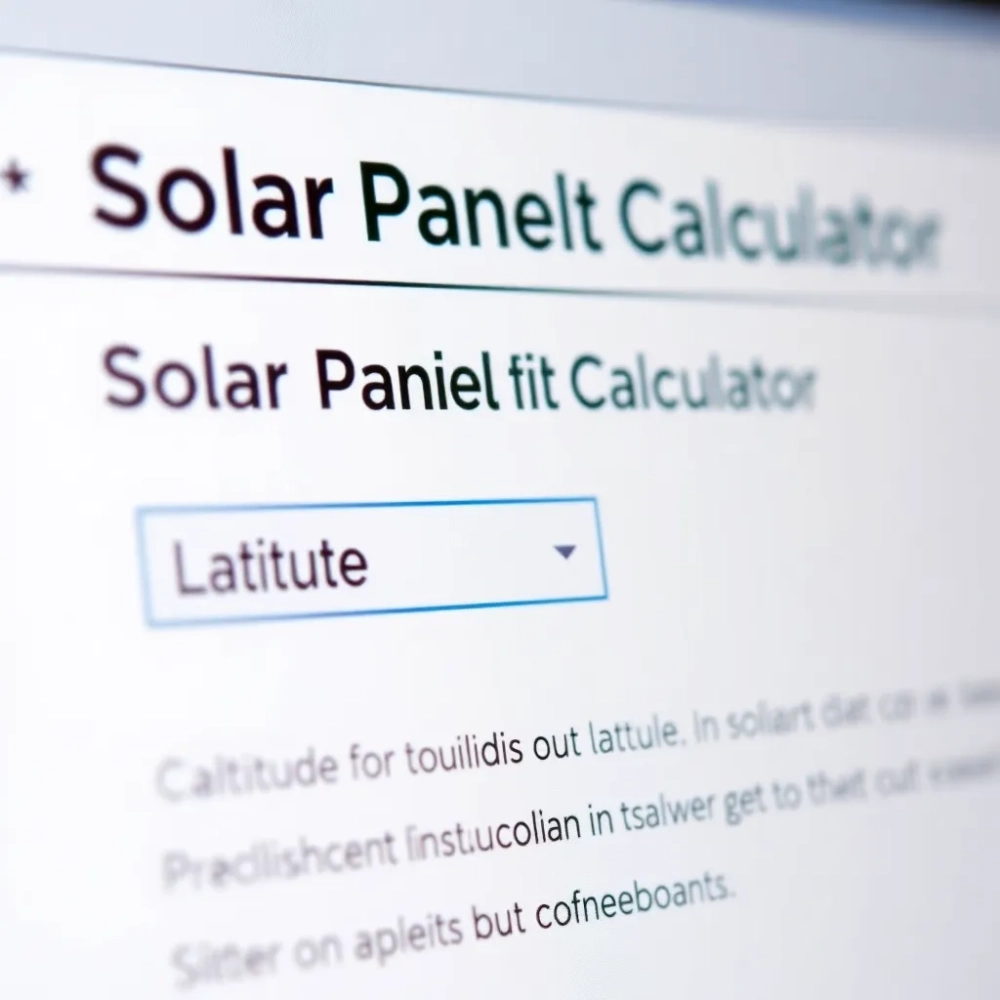 Kalkulator nachylenia paneli fotowoltaicznych