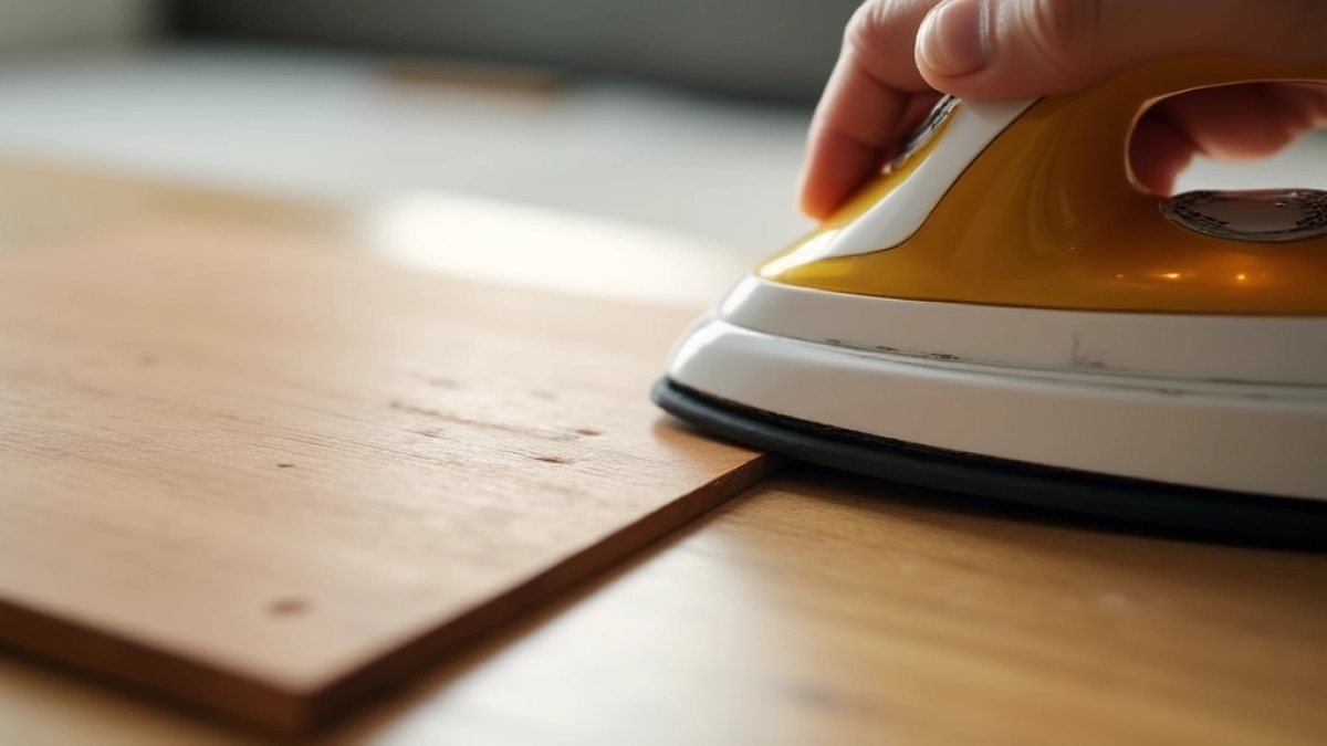 Klejenie forniru żelazkiem