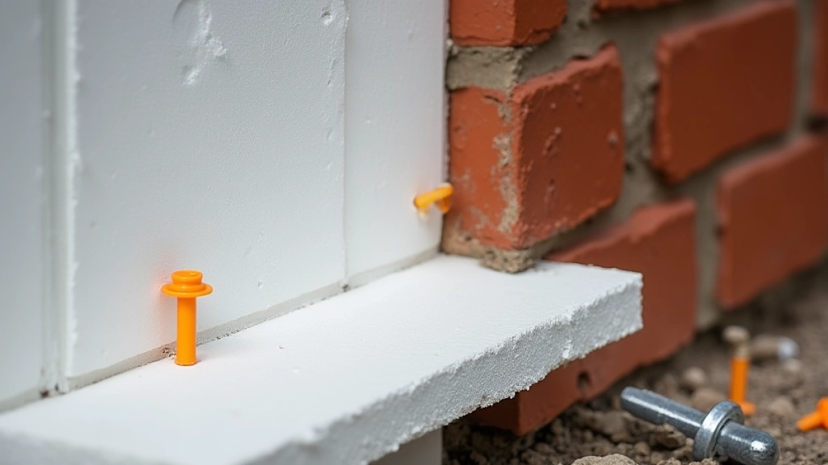 Kołkowanie styropianu pod płytki klinkierowe