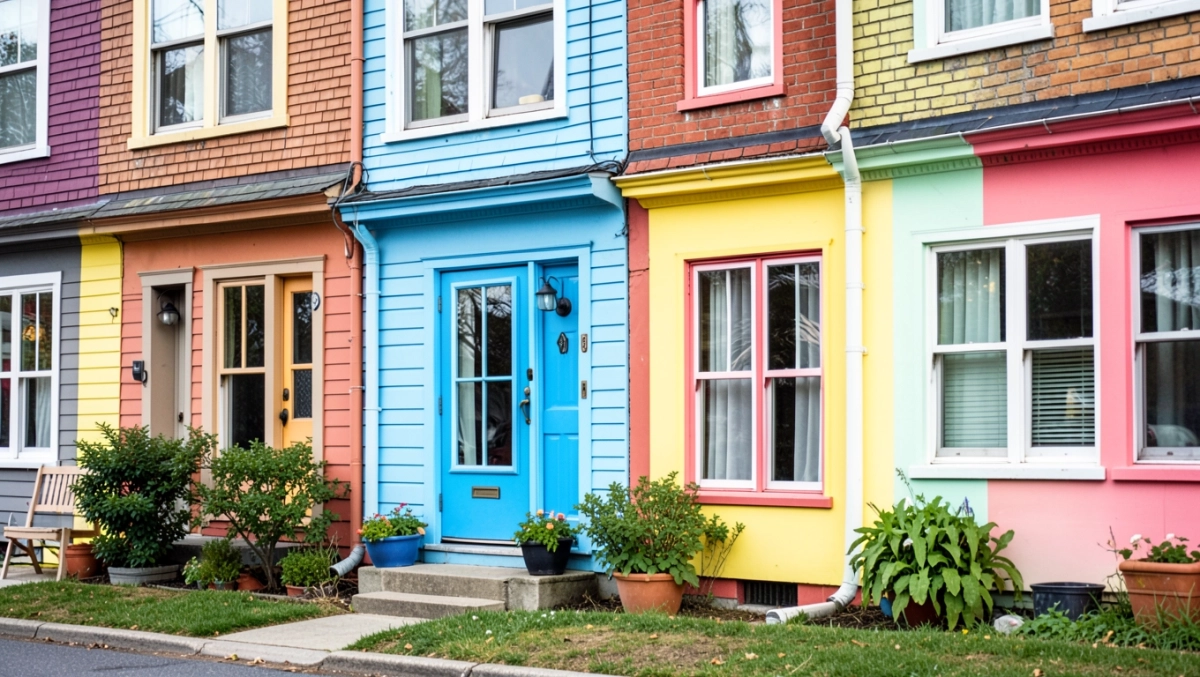 kolory fasady domów