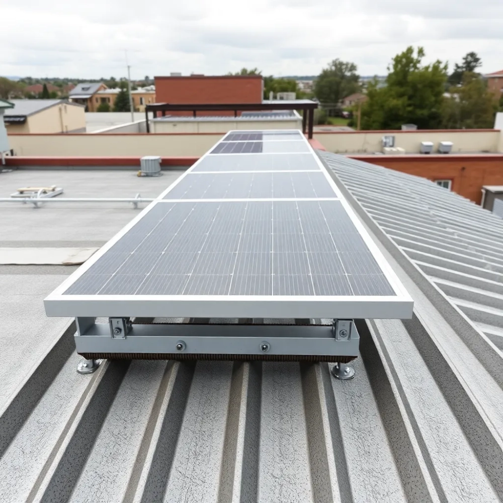 Konstrukcja pod panele fotowoltaiczne dach płaski cena