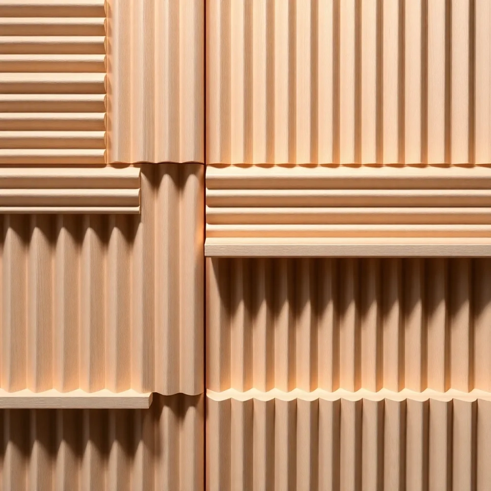 Lamele listwy ryflowane do panela 3d