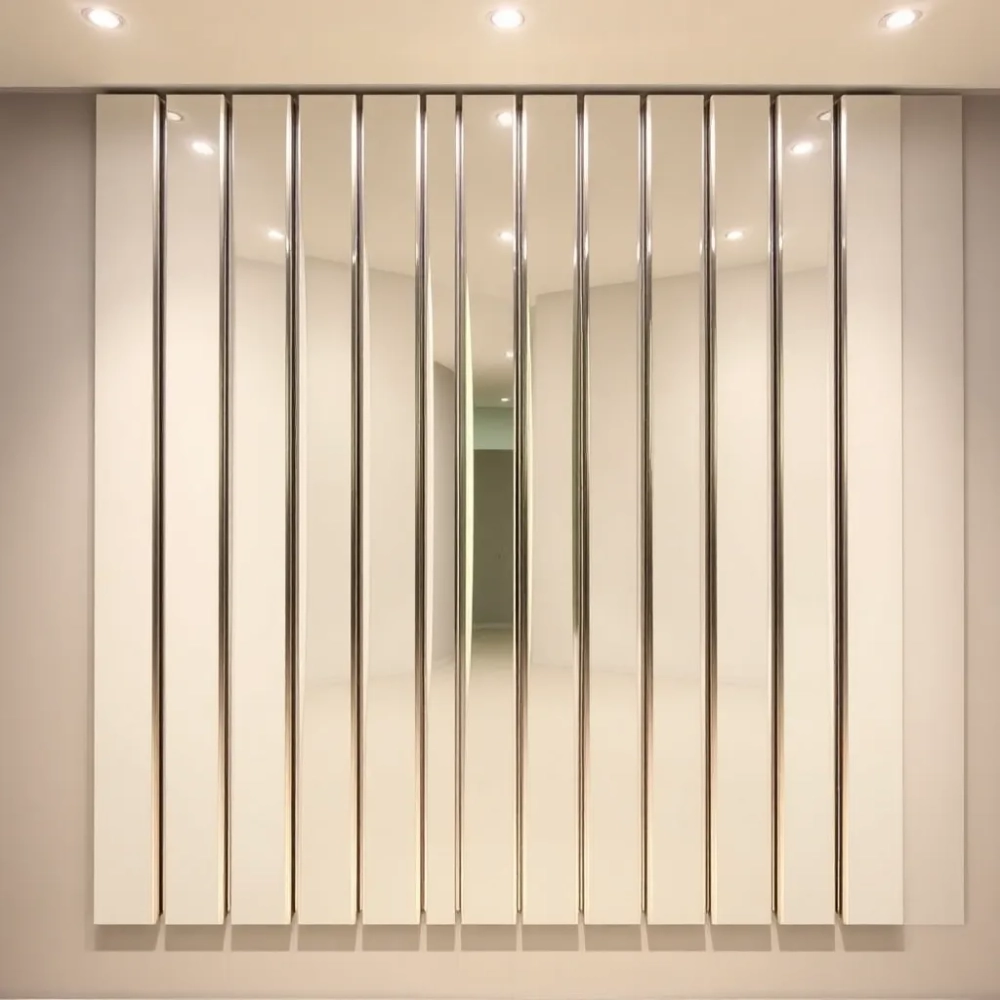 Lamele lustrzane na ścianę