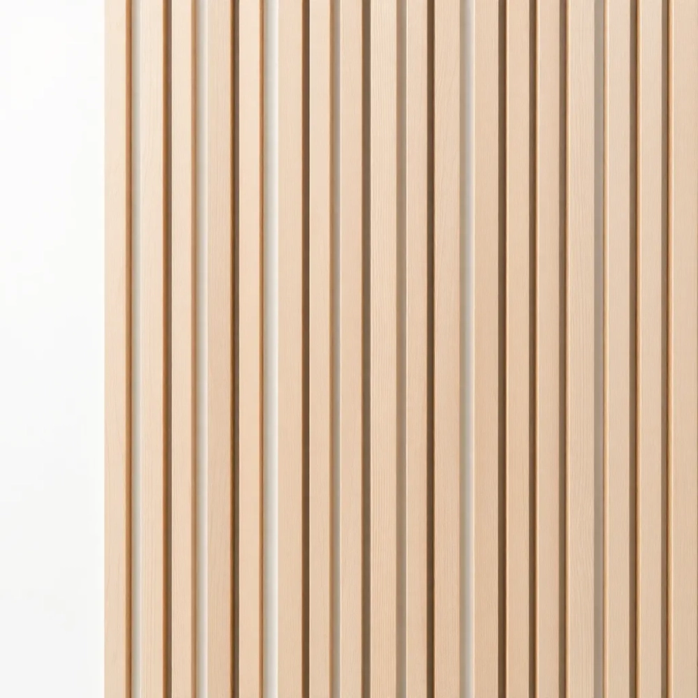 Lamele na białej płycie