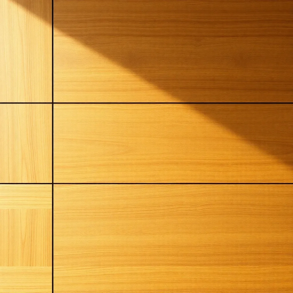 Lamele w kuchni na ścianie