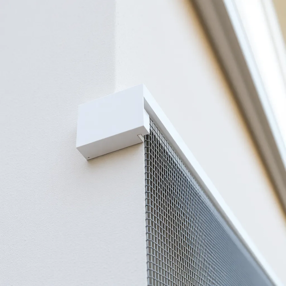 Listwa elewacyjną z siatką
