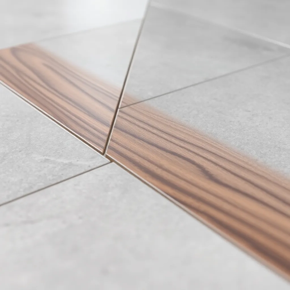 Listwa łącząca płytki z panelami