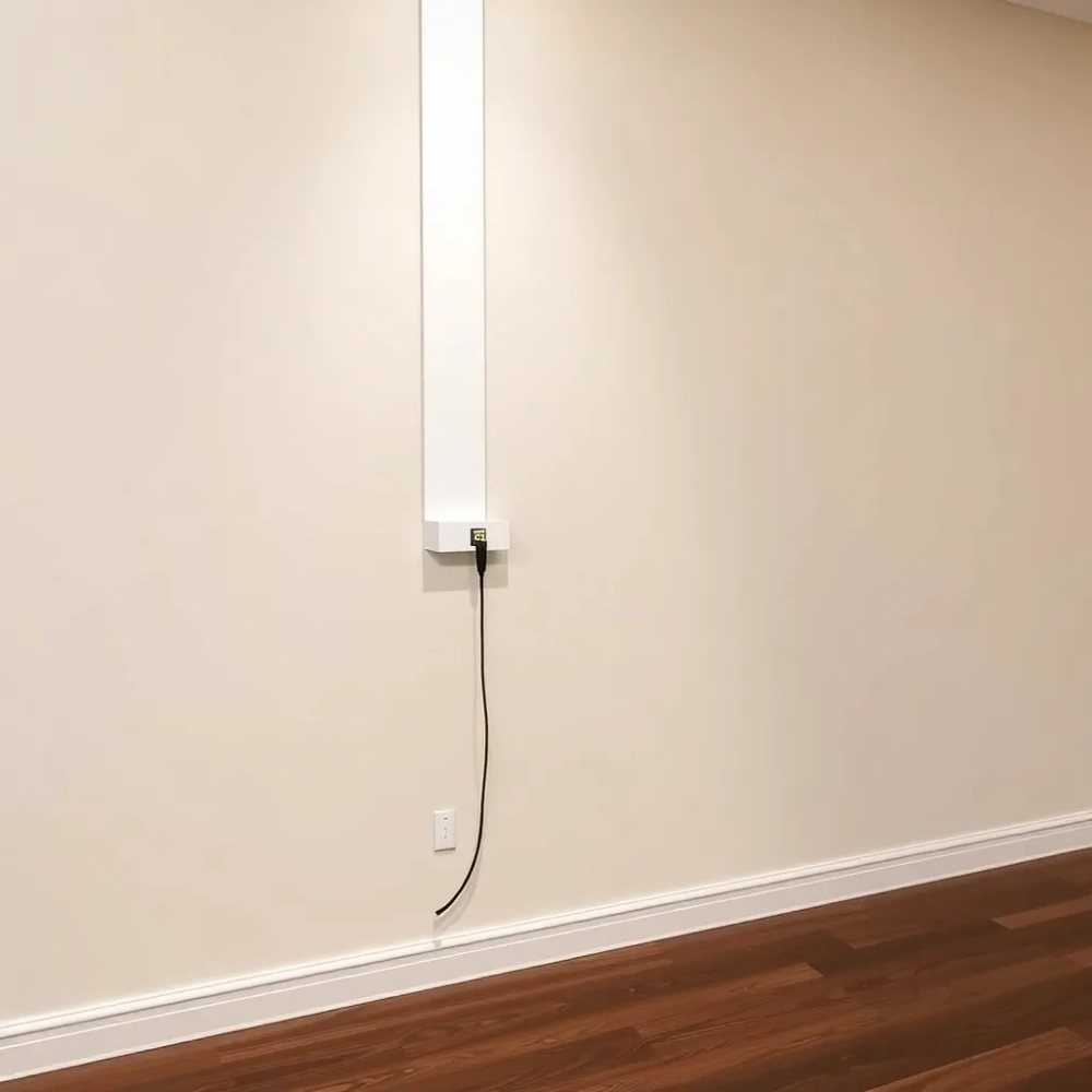 Listwa maskująca kable na ścianie
