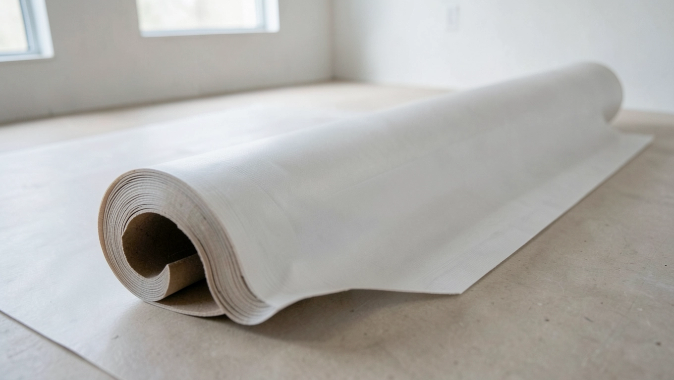 Luźne układanie wykładziny PCV równolegle do ściany