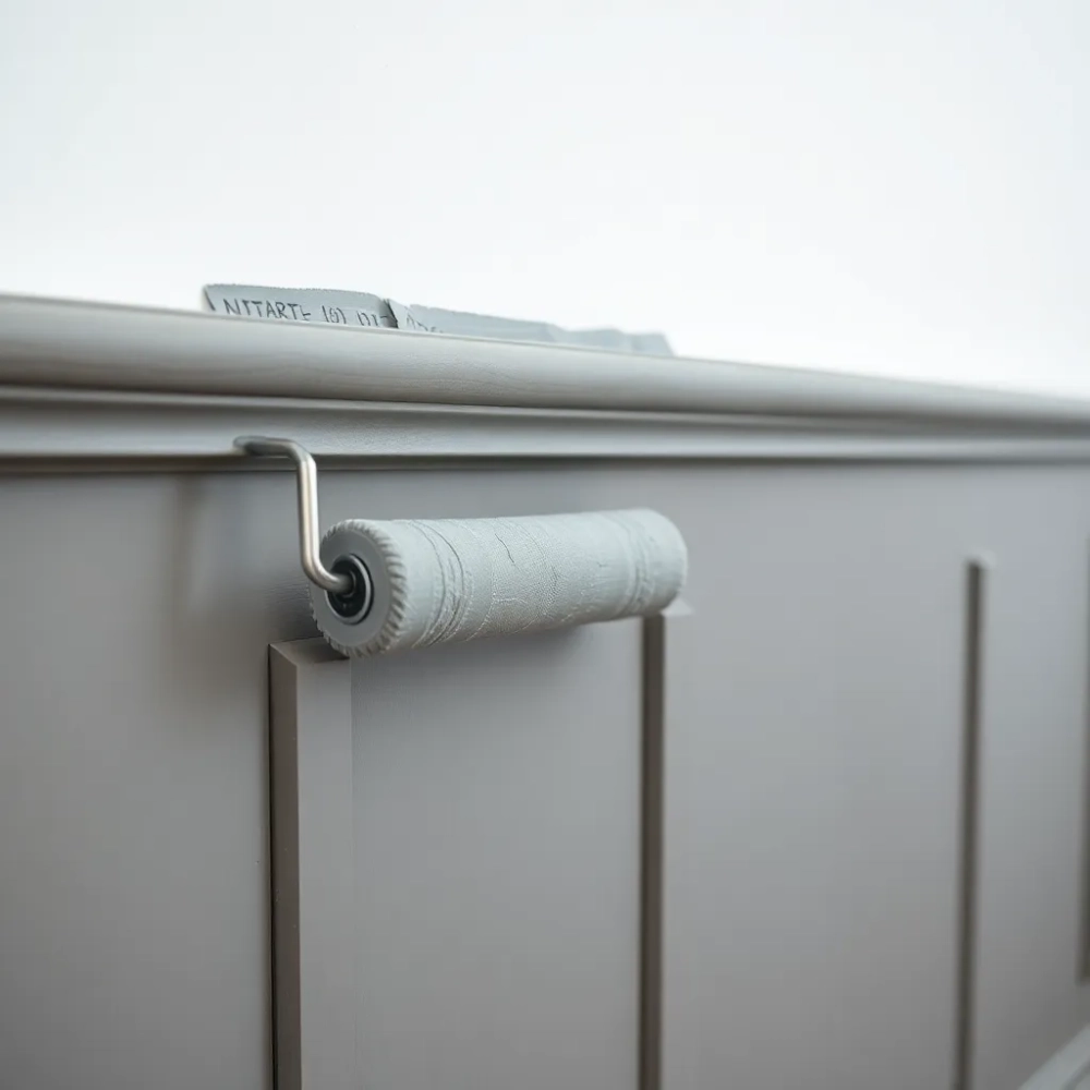 Malowanie boazerii na szaro