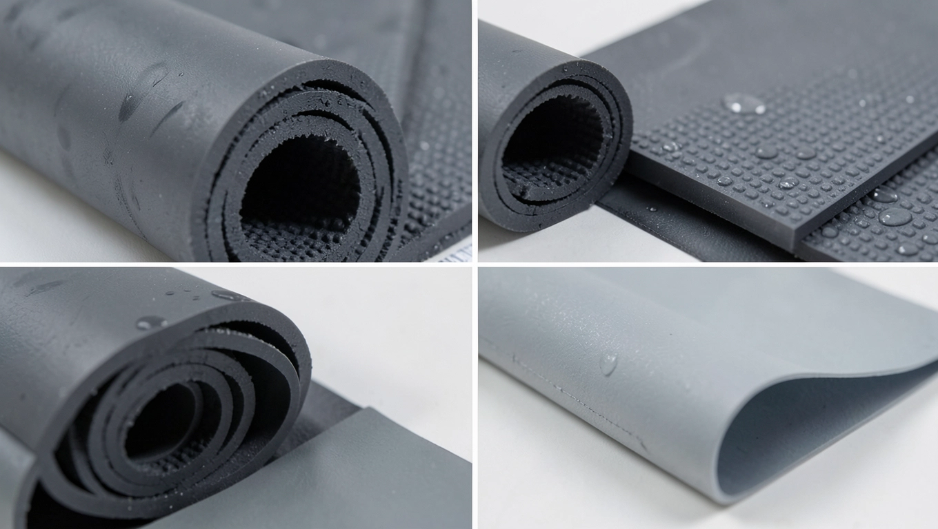 Materiały wykładzin gumowych PVC do piwnicy