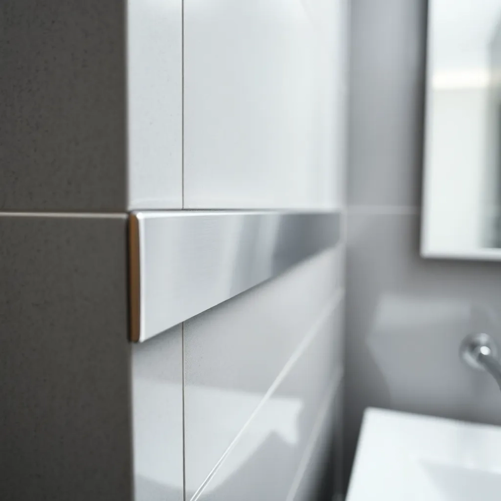 Metalowe listwy dekoracyjne do łazienki montaż