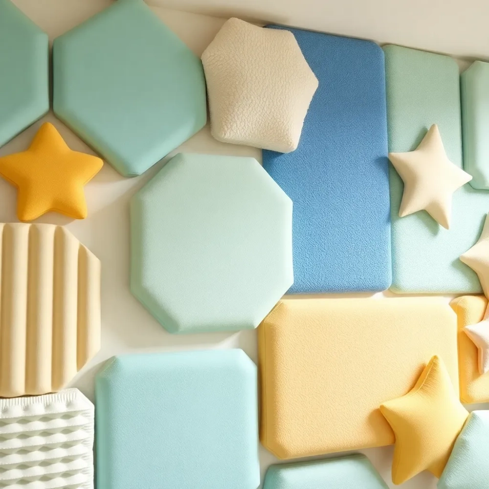 Miękkie panele ścienne dla dzieci