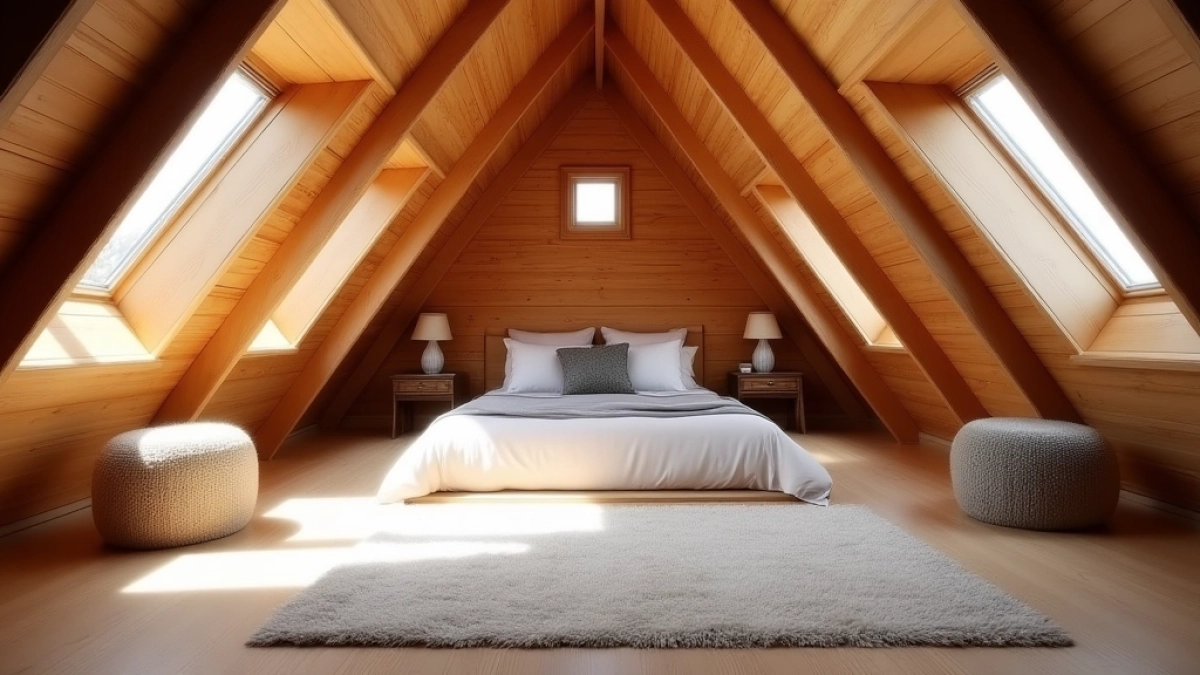 Montaż boazerii drewnianej na poddaszu