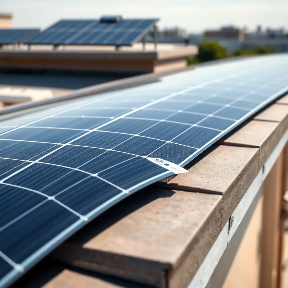 Montaż elastycznych paneli fotowoltaicznych