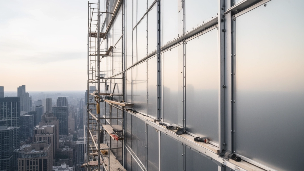 montaż fasad aluminiowych