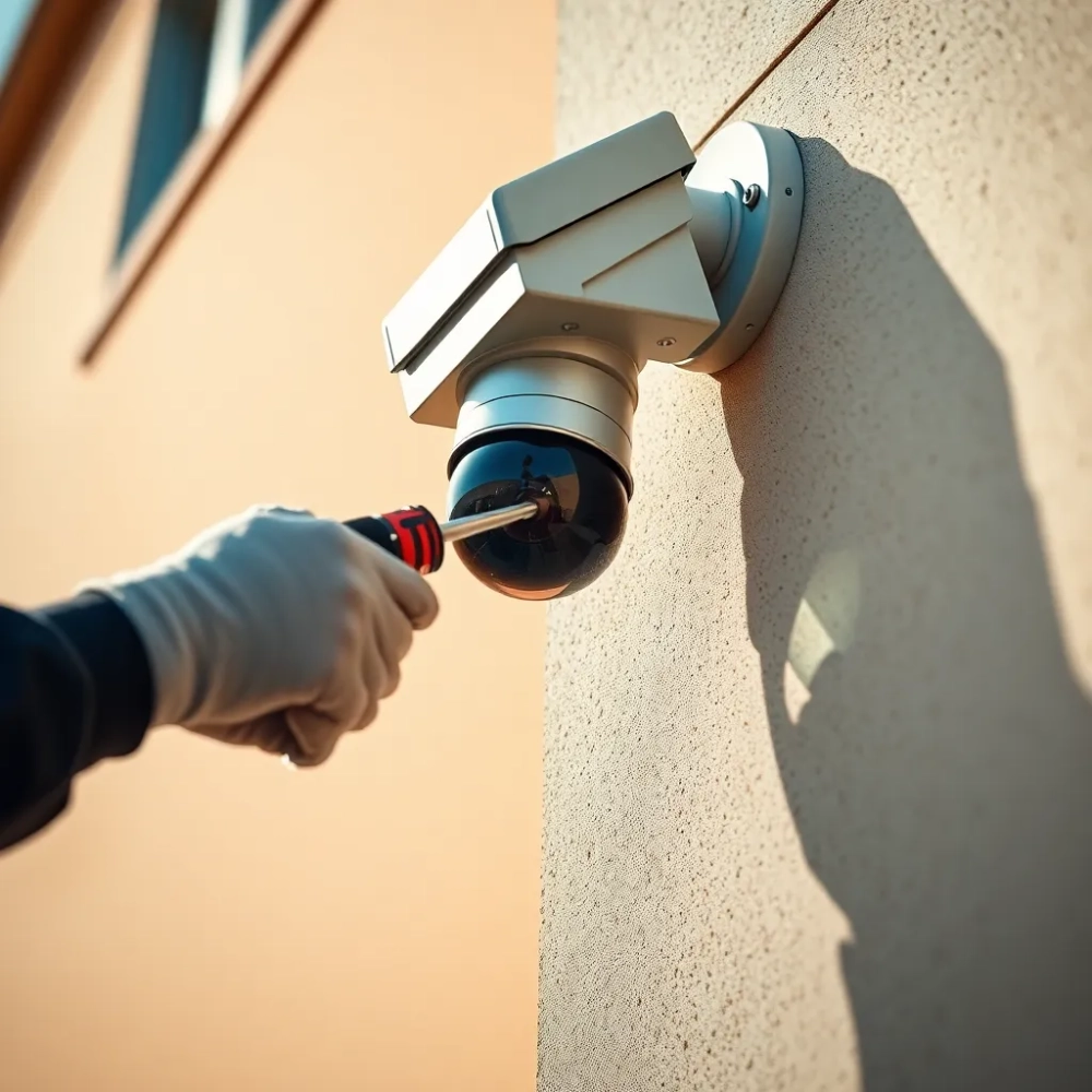 Montaż kamery na elewacji cena