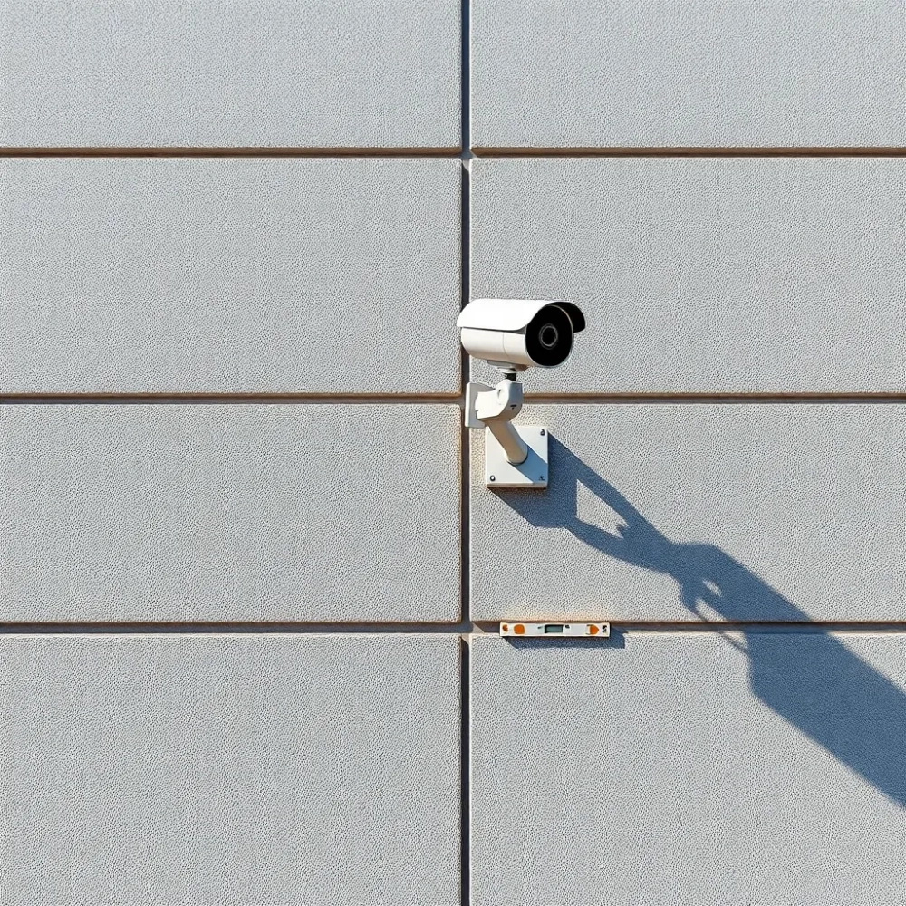 Montaż kamery na elewacji