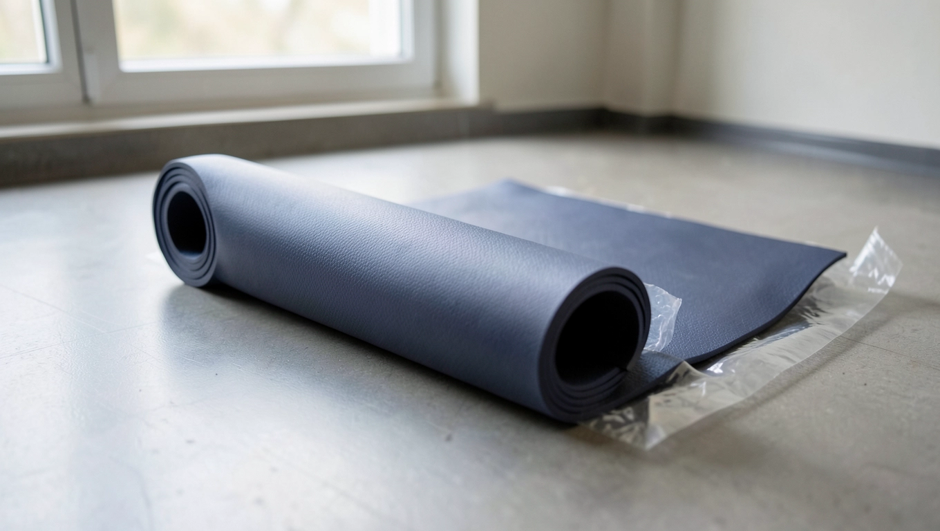 Montaż mat PVC w domowej siłowni