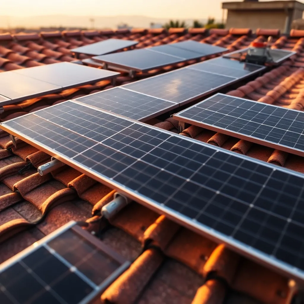 Montaż paneli fotowoltaicznych na dachówce ceramicznej