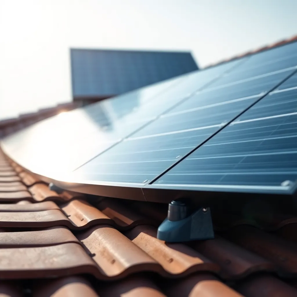 Montaż paneli fotowoltaicznych na dachówce płaskiej