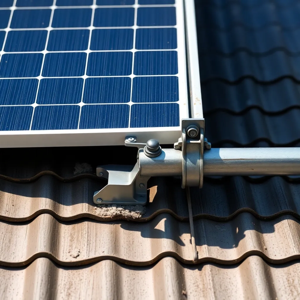 Montaż paneli fotowoltaicznych na eternicie